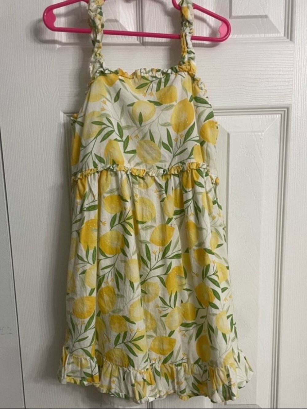 Girls Lemon Summer Dress Size 7 by Cynthia Rowley